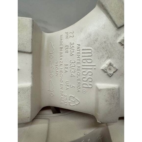 Melissa Women’s Size 5 Beige Megan Platform Lightweight EVA Sandal Heels - Picture 9 of 9